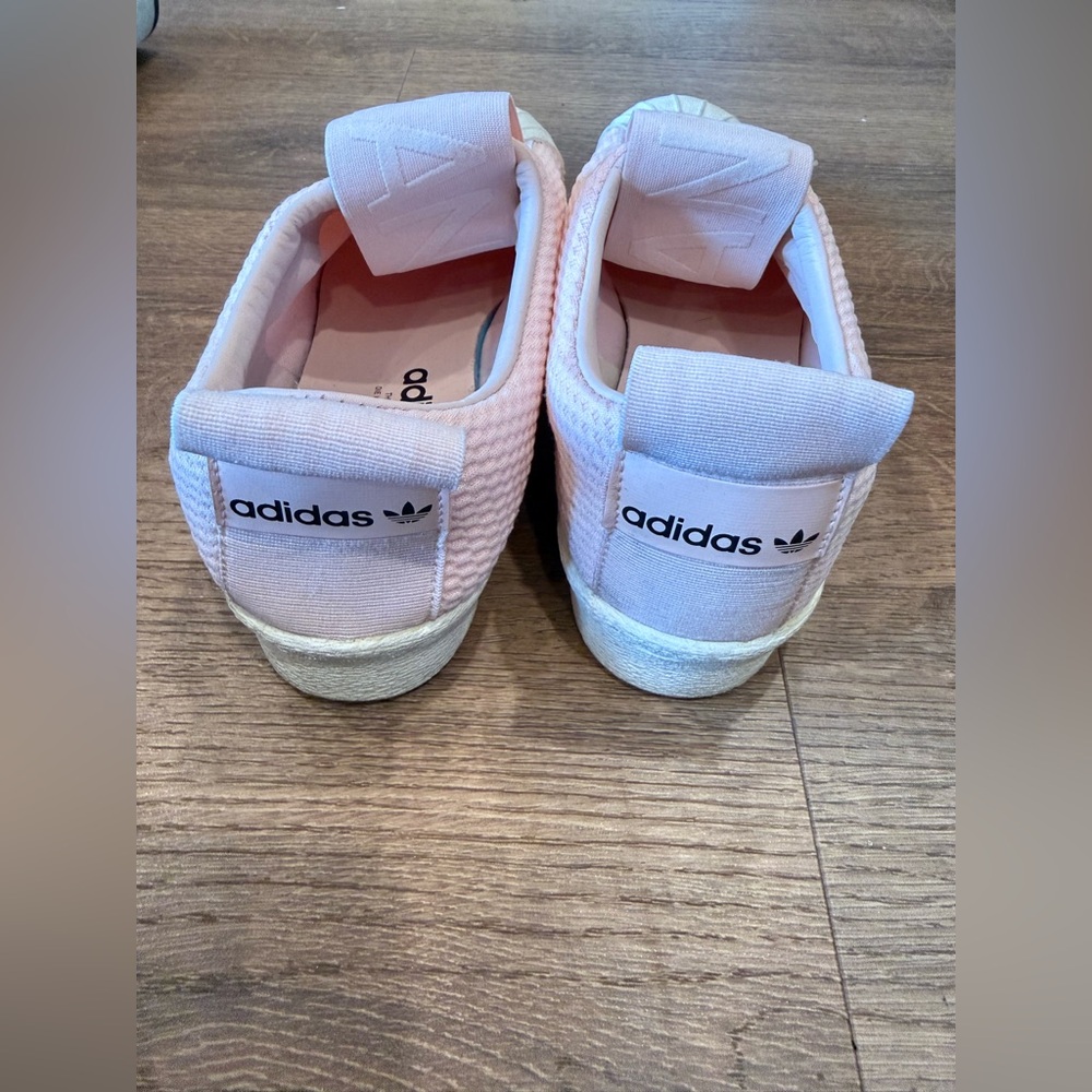 Adidas Light Pink Slip-On Sneakers with white soles - Picture 3 of 6